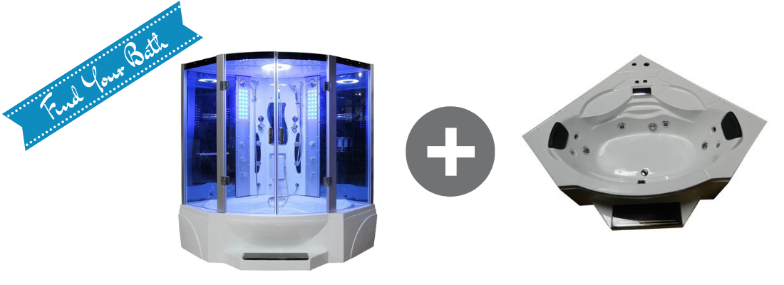 Steam Shower Tub Combo