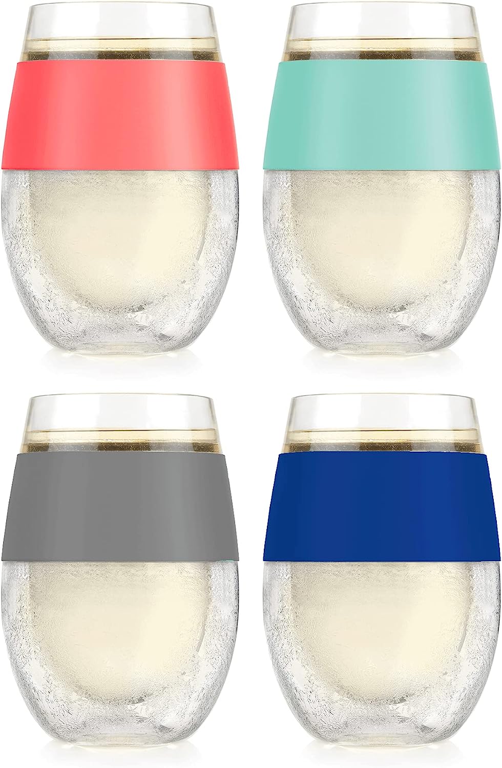 Freeze-Gel Insulated Beverage Cups (4) Keeps Drink Cold