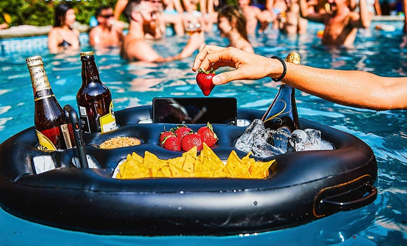 Floating Bar Pool Drink Floats Inflatable Serving Bar Ice Floating