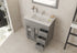 Laviva Nova 32" Gray Bathroom Vanity with White Ceramic Basin Countertop | 31321529-32G-CB