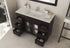 Laviva Nova 48" Brown Bathroom Vanity with White Ceramic Basin Countertop | 31321529-48B-CB