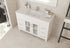 Laviva Nova 48" White Bathroom Vanity with White Ceramic Basin Countertop | 31321529-48W-CB