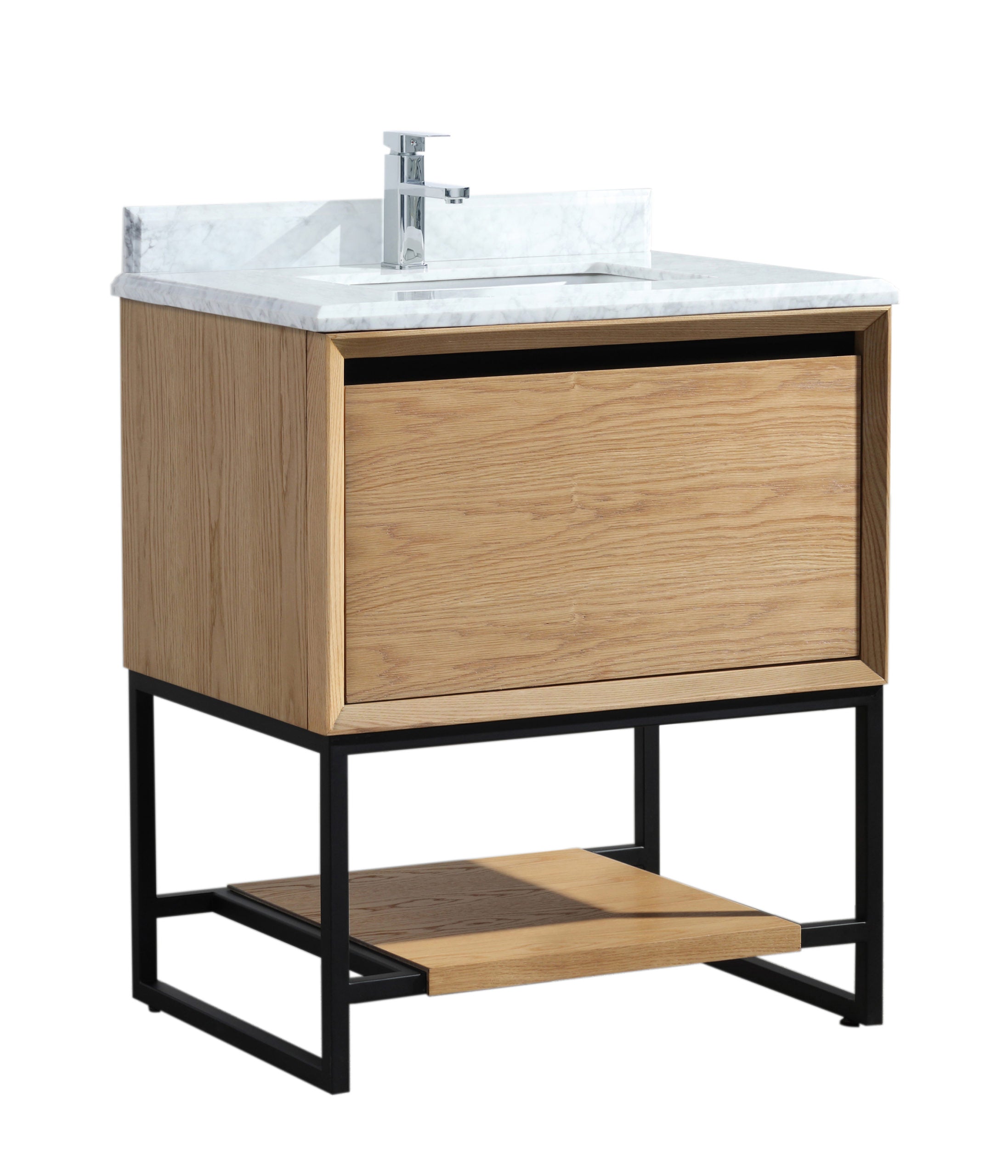 Laviva Alto 30" Bathroom Vanity Set w/ Sink in Solid-wood White Oak Finish | 313SMR-30CO