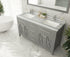 Laviva Wimbledon 60" Double Bathroom Vanity & Sinks in Gray | 313YG319-60G