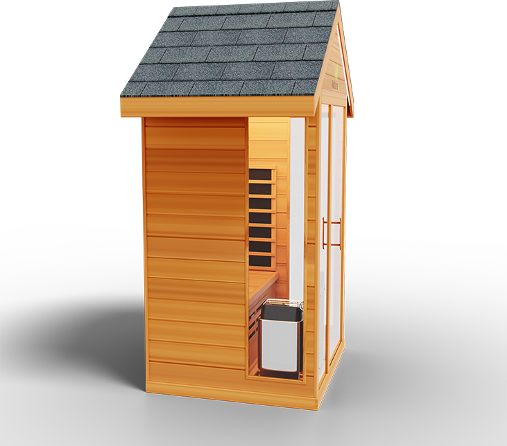 Medical Saunas "Nature 5" Outdoor Hybrid Sauna (infrared+traditional)