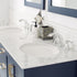 Vinnova Gela 60" Bathroom Double Vanity Set in Royal Blue w/ Carrara White Marble Countertop | 723060-RB-CA