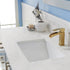 Vinnova Shannon 60" Bathroom Vanity Set in Grey & Composite Carrara White Stone Countertop | 785060-PG-WS