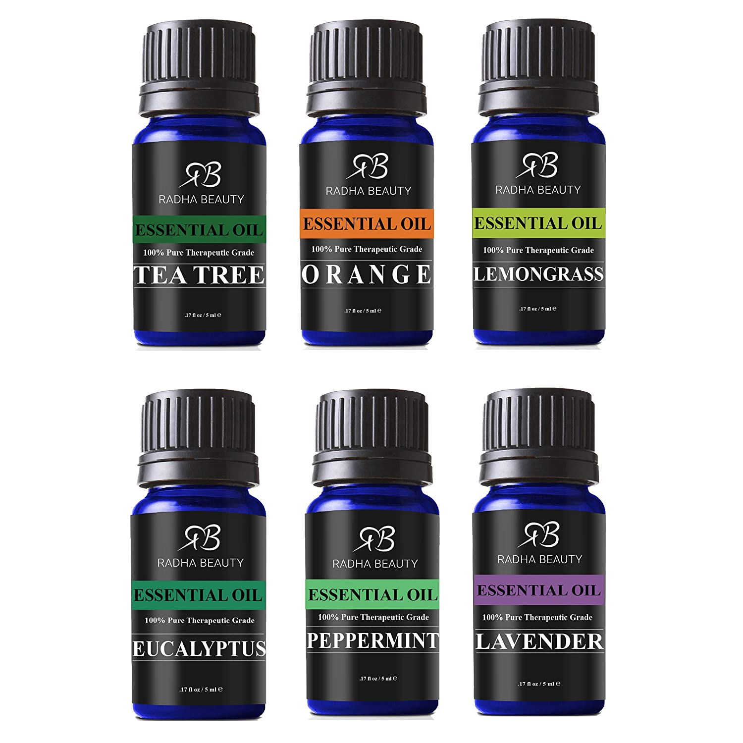 Aromatherapy Essential Oil Kit - 6 Essential Oils Set 5ml - Buy Online