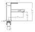 Legion Furniture 1.89" Chrome Faucet - ZY6301-C (1.89″ x 4.50″ x 6.57″)