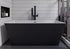 ALFI AB8834 Bathtub Black/White Rectangular Acrylic Soaker (59-inch)