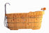 ALFI AB1139 Bathtub Free Standing Cedar Wooden with Fixtures & Headrest (61-inch)
