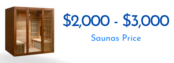 Saunas Priced $2,000-$3,000