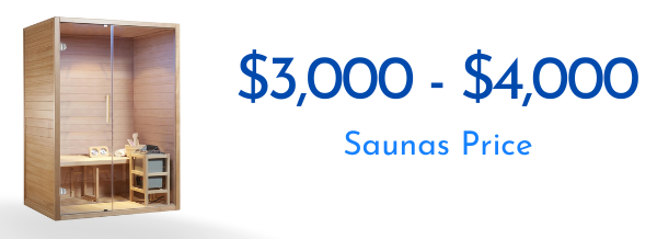 Saunas Priced $3,000-$4,000