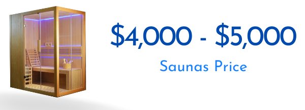 Saunas Priced $4,000-$5,000