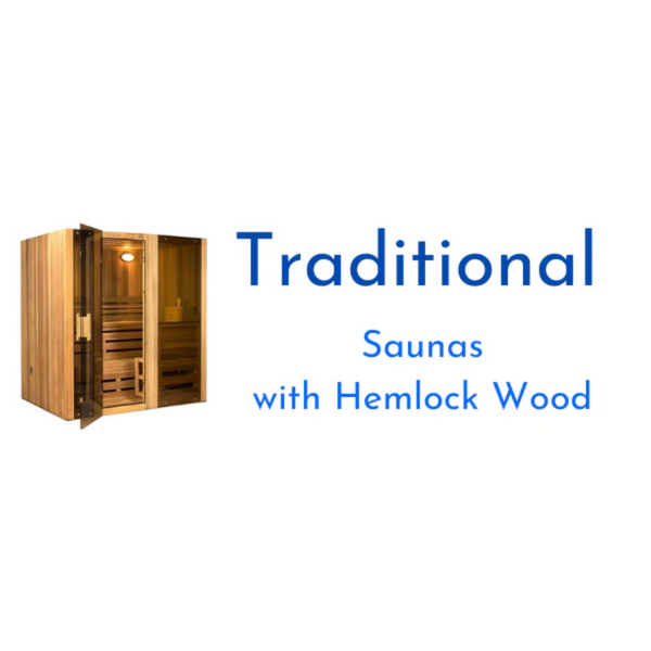 Traditional Sauna with Hemlock Wood