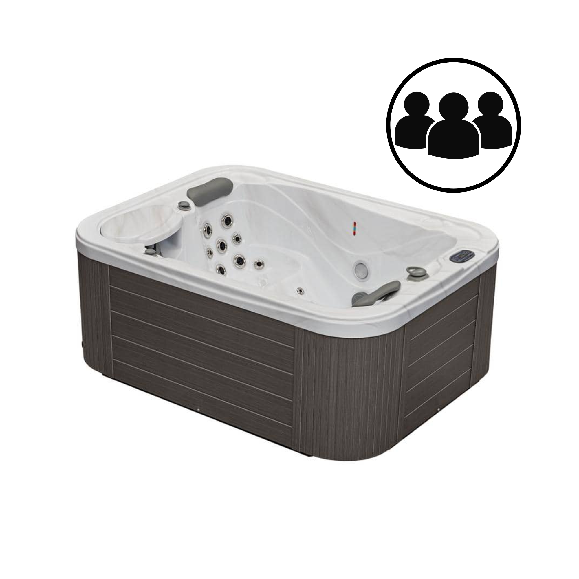3-Person Hot Tubs