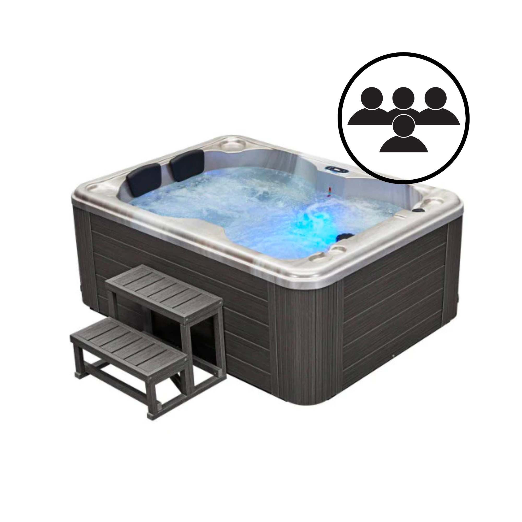 4-Person Hot Tubs