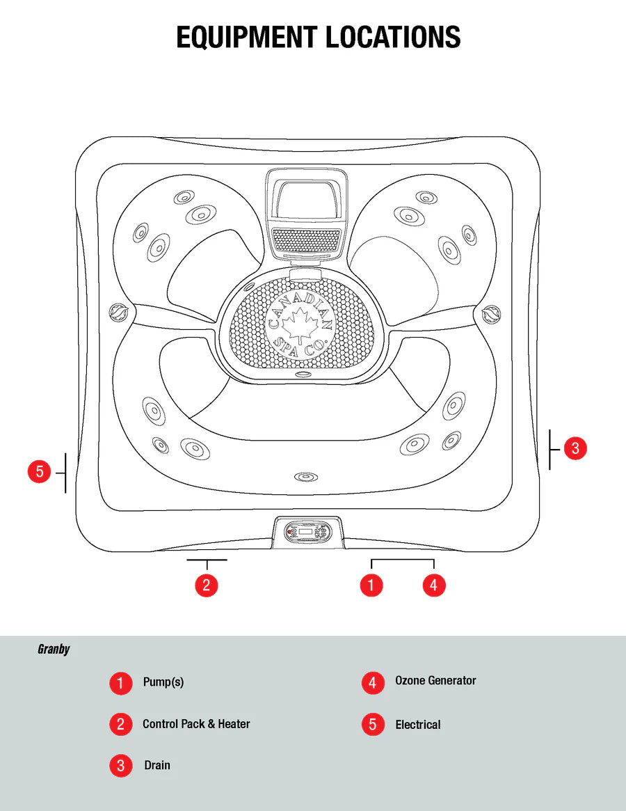 Canadian Spa Company Granby Plug & Play 4 Person-KH-10128