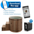 Outdoor Cold Plunge Premium Pacific Cedar Wood (tub only) | Dynamic Cold Therapy Circular Ice Bath