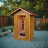 Available at Findyourbath.com Sunray 2-Person "Burlington" Infrared Outdoor Sauna - w/ Hemlock - HL200D3