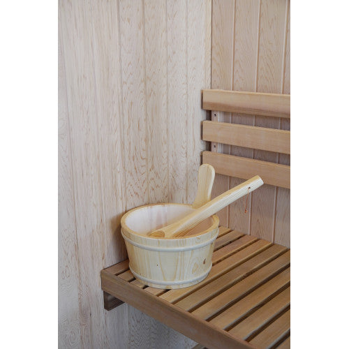 Sunray "Aston" 1 Person Traditional Sauna - w/ Hemlock - HL100TN