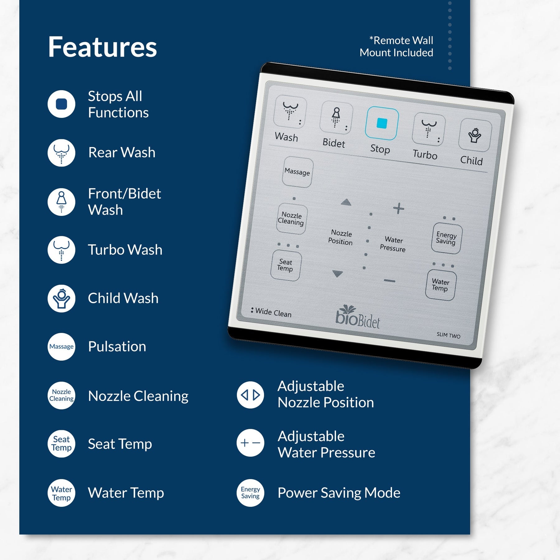 Bio Bidet "Slim Two" Toilet Bidet Seat