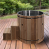 Outdoor Cold Plunge Premium Pacific Cedar Wood (tub only) | Dynamic Cold Therapy Circular Ice Bath