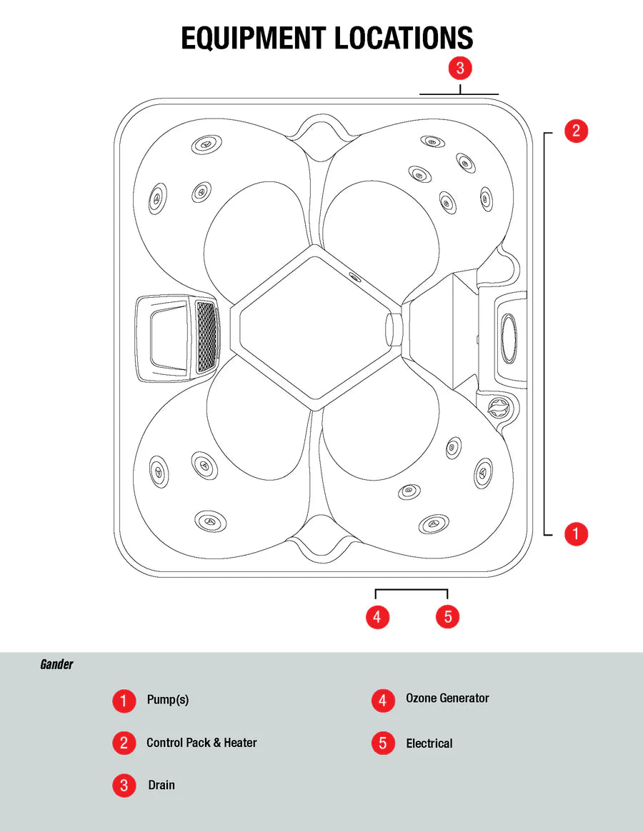 Canadian Spa Company Gander Buy online at Findyourbath.com Portable 4-Person Jacuzzi (KH-10099)