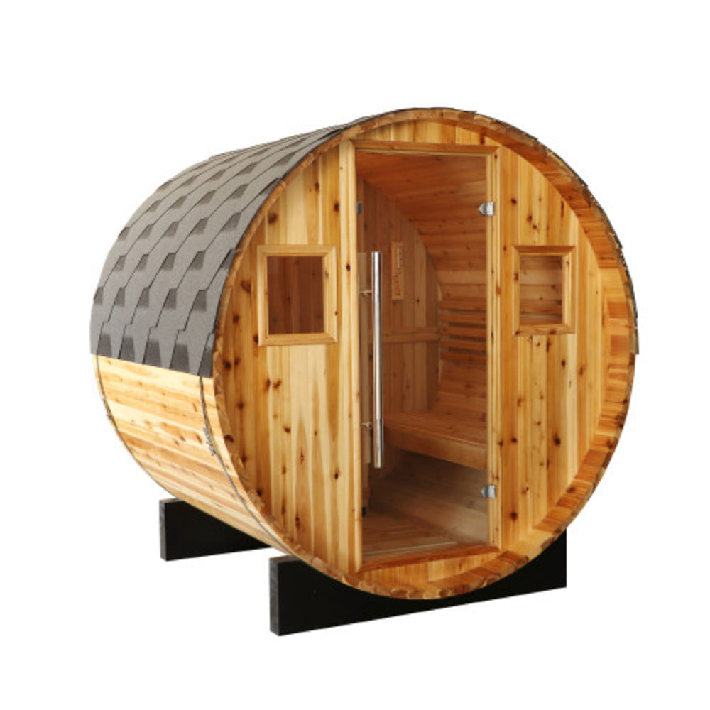 Sunray Traditional Steam Outdoor Barrel Sauna | "Aurora" 300SH