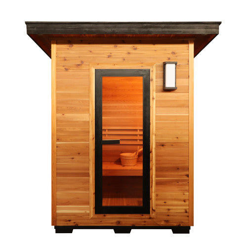 Sunray Seneca 3-Person Outdoor Traditional Sauna With Harvia Heater
