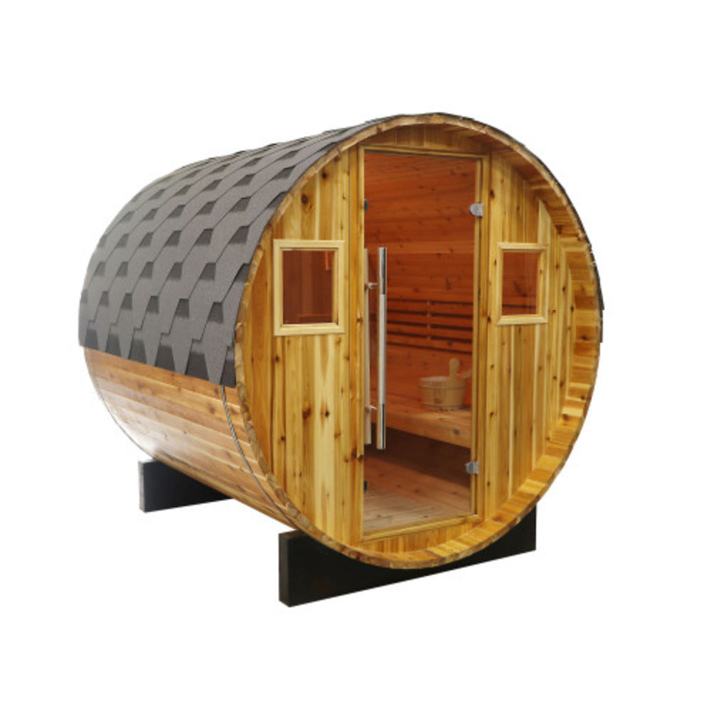 Sunray "Galley" 4-Person Traditional Barrel Outdoor Sauna - 400SH