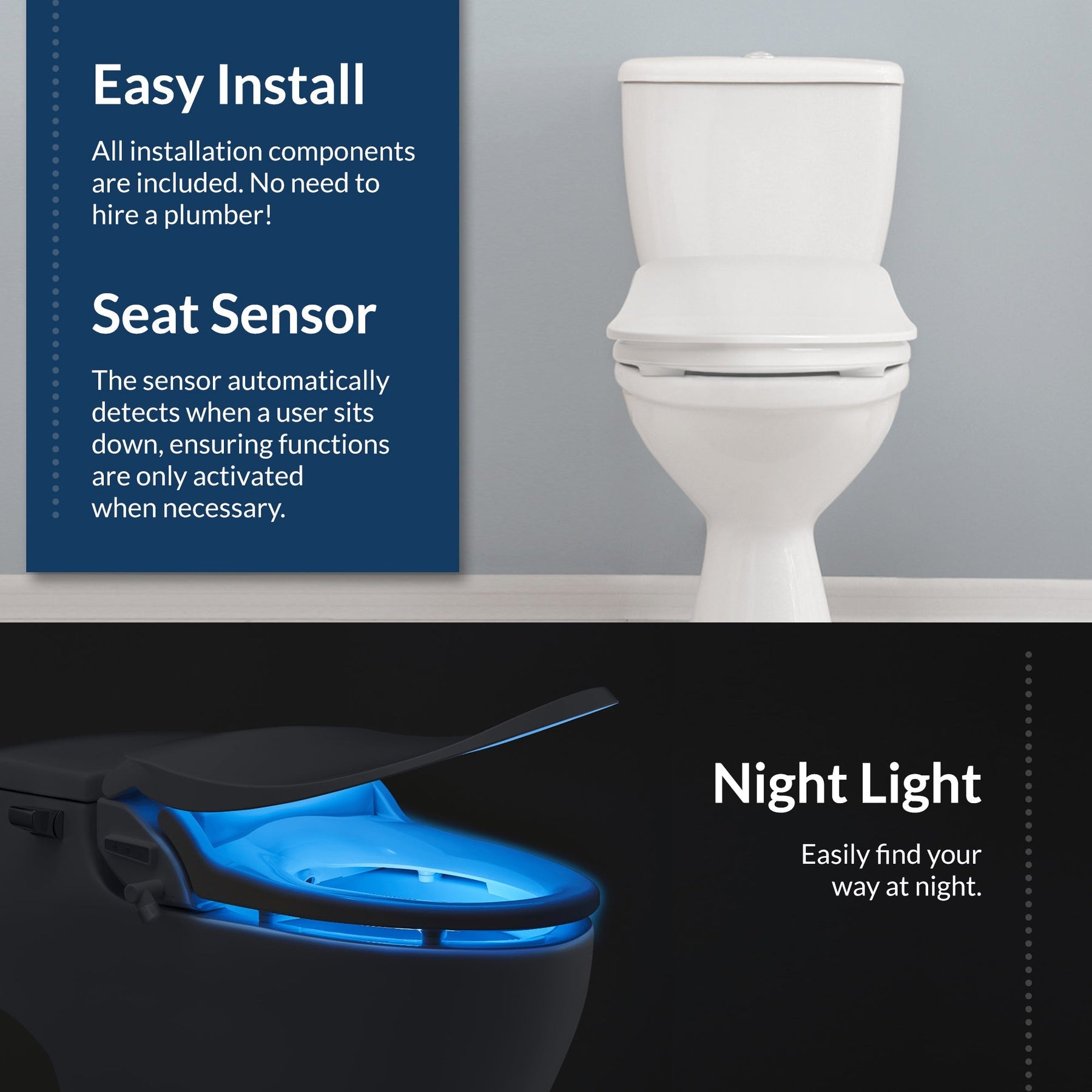 Bio Bidet "Slim Three" Toilet Bidet Seat