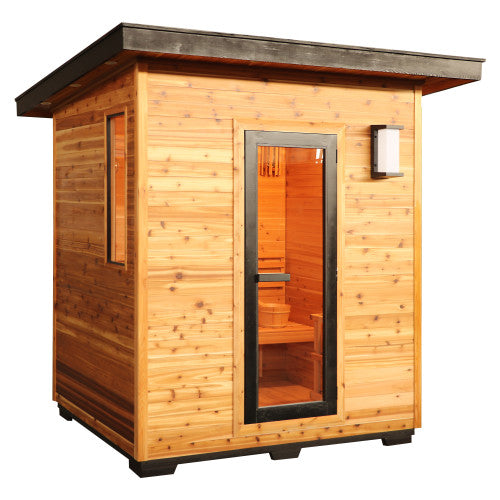 Sunray Denali 4-Person traditional outdoor sauna