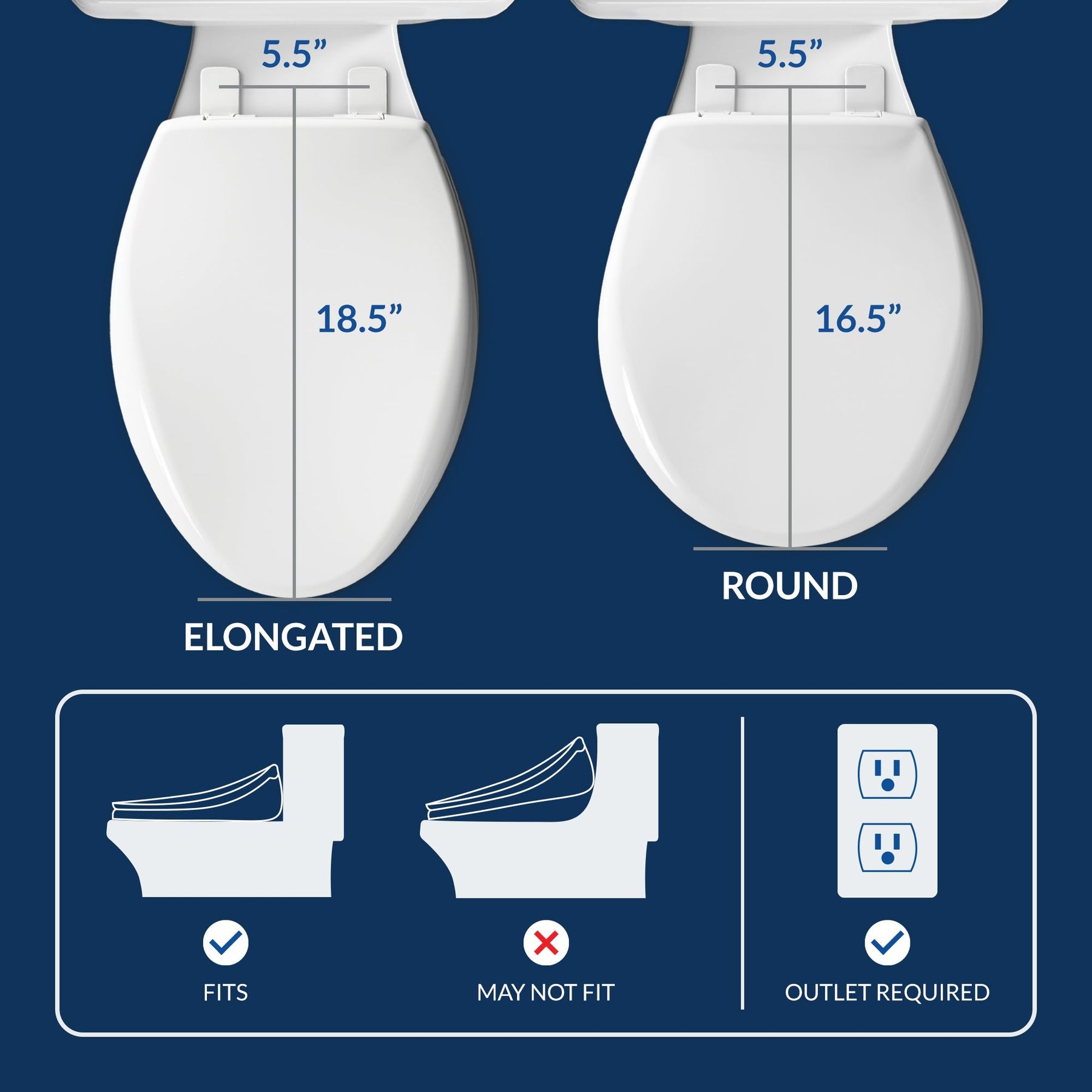 Bio Bidet "Slim One" Toilet Bidet Seat