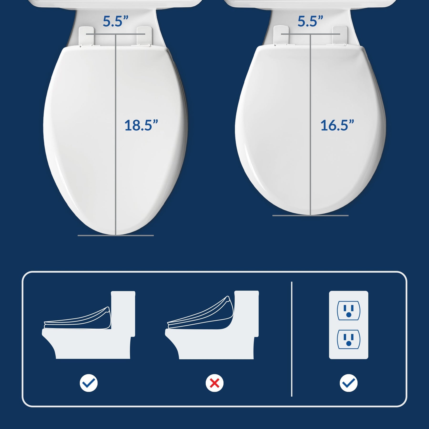 Bio Bidet "Slim Three" Toilet Bidet Seat