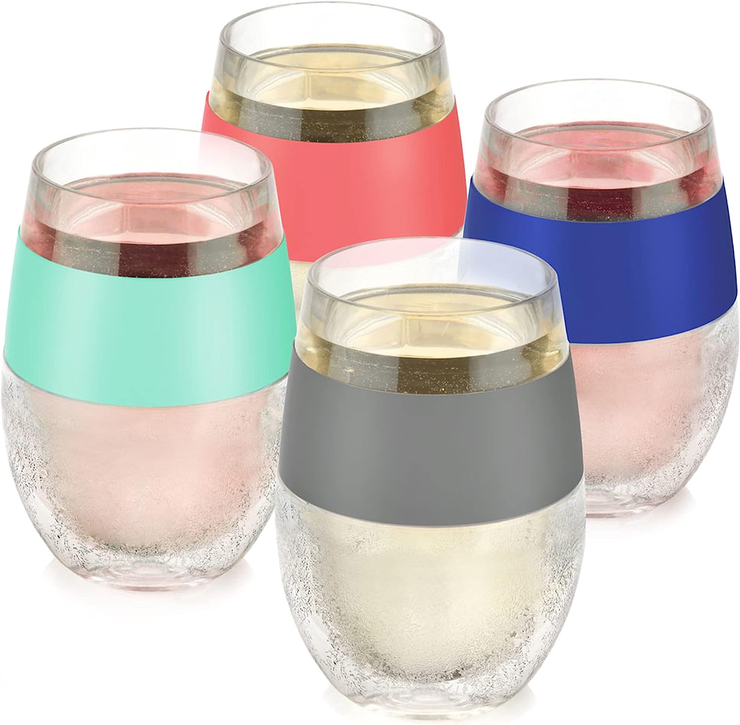 Freeze-Gel Insulated Beverage Cups (4) Keeps Drink Cold
