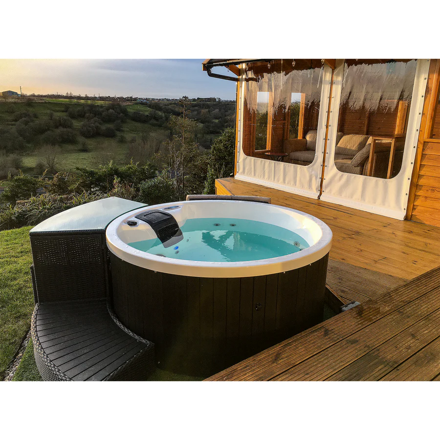 Buy online at Findyourbath.com Canadian Spa Company Okanagan Hot Tub: Portable 4-Person Jacuzzi (KH-10083)