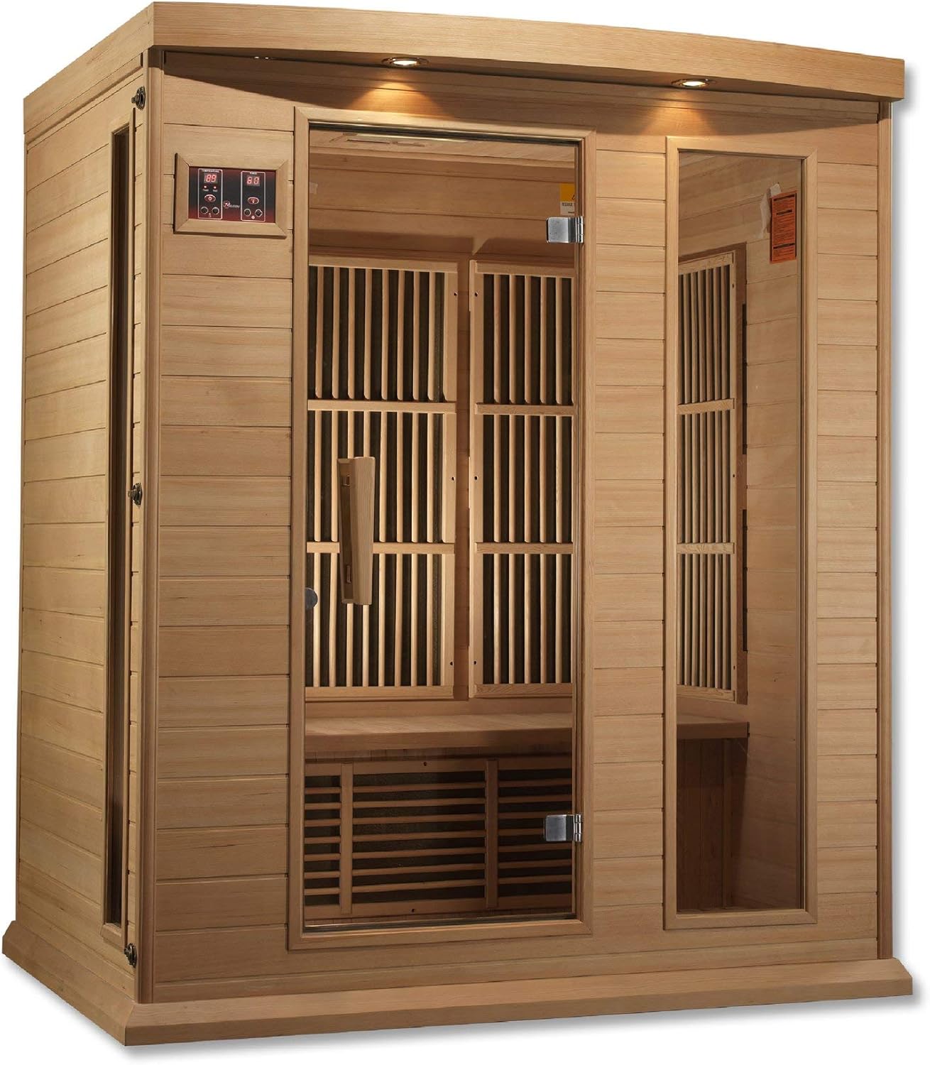 Golden Designs Sauna Maxxus 3-Person FAR Infrared Sauna Low EMF w/ Hemlock - MX-K306-01