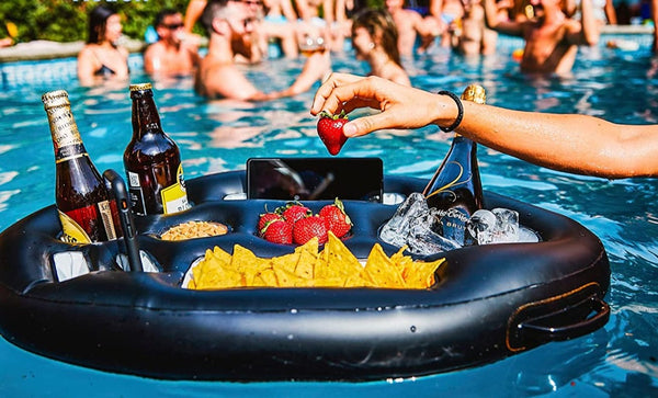 Schwimmender Getränkehalter Für Pool & Whirlpool – Isoliert, Hält Bis 50 Kg | Spaß-Accessoire Für Erwachsene