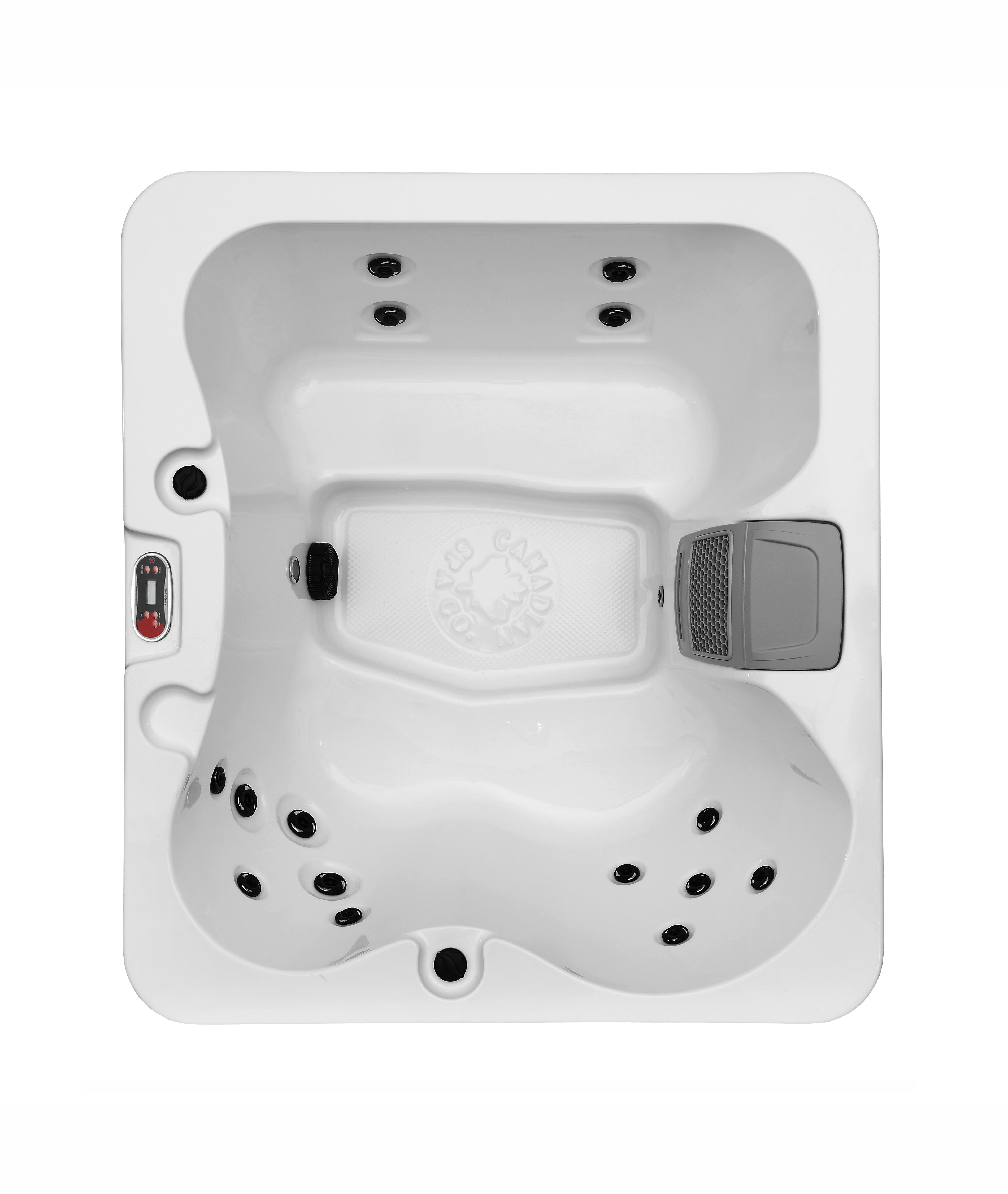 Buy online at Findyourbath.com Canadian Spa Company Manitoba 4-Person 15-Jet Portable Hot Tub-KH-10127