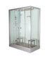 Platinum DZ961F8 Steam Shower - 59"W x 35"D x 89"H - White