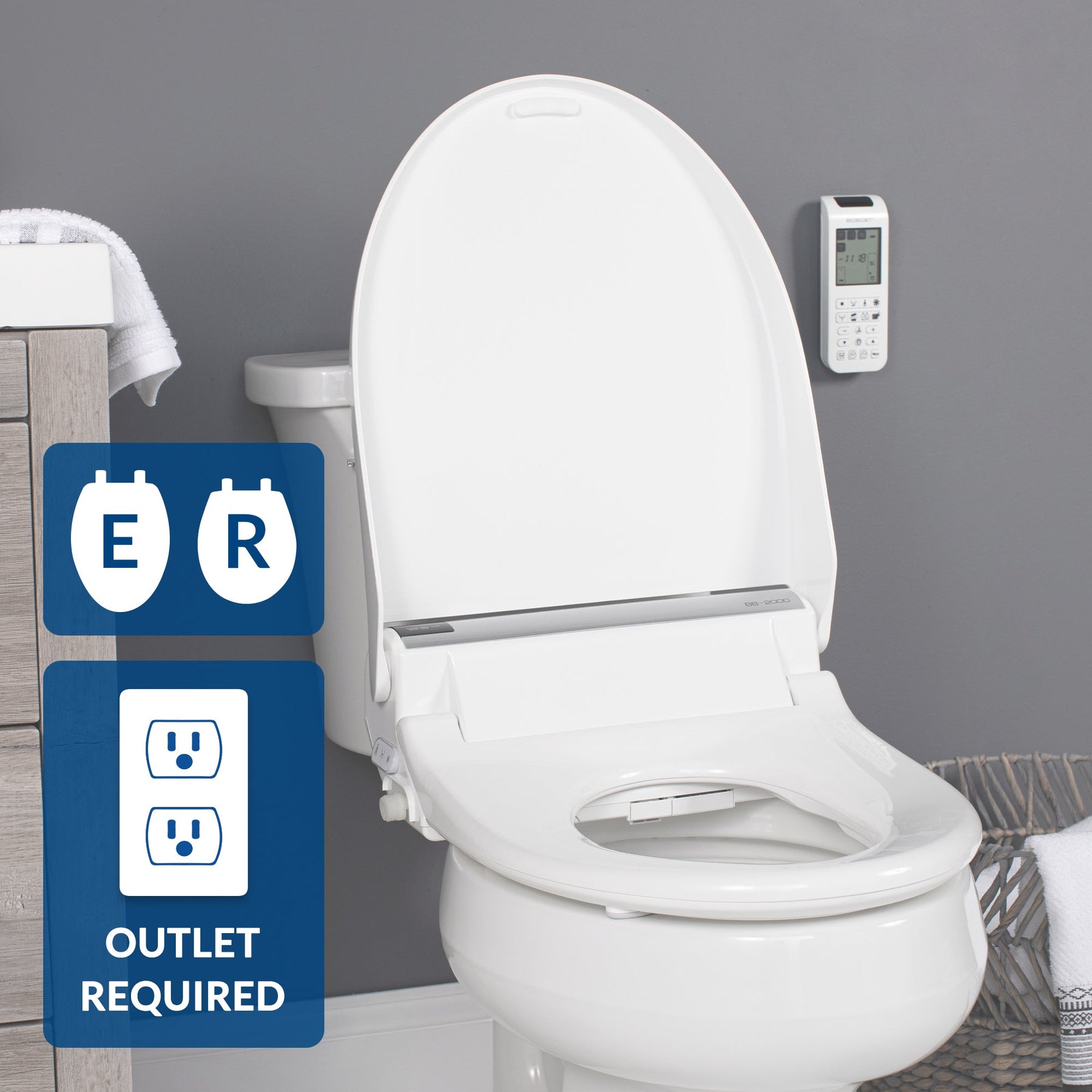 Bio Bidet Bidet Toilet Seat w/ Heated Seat BB-2000