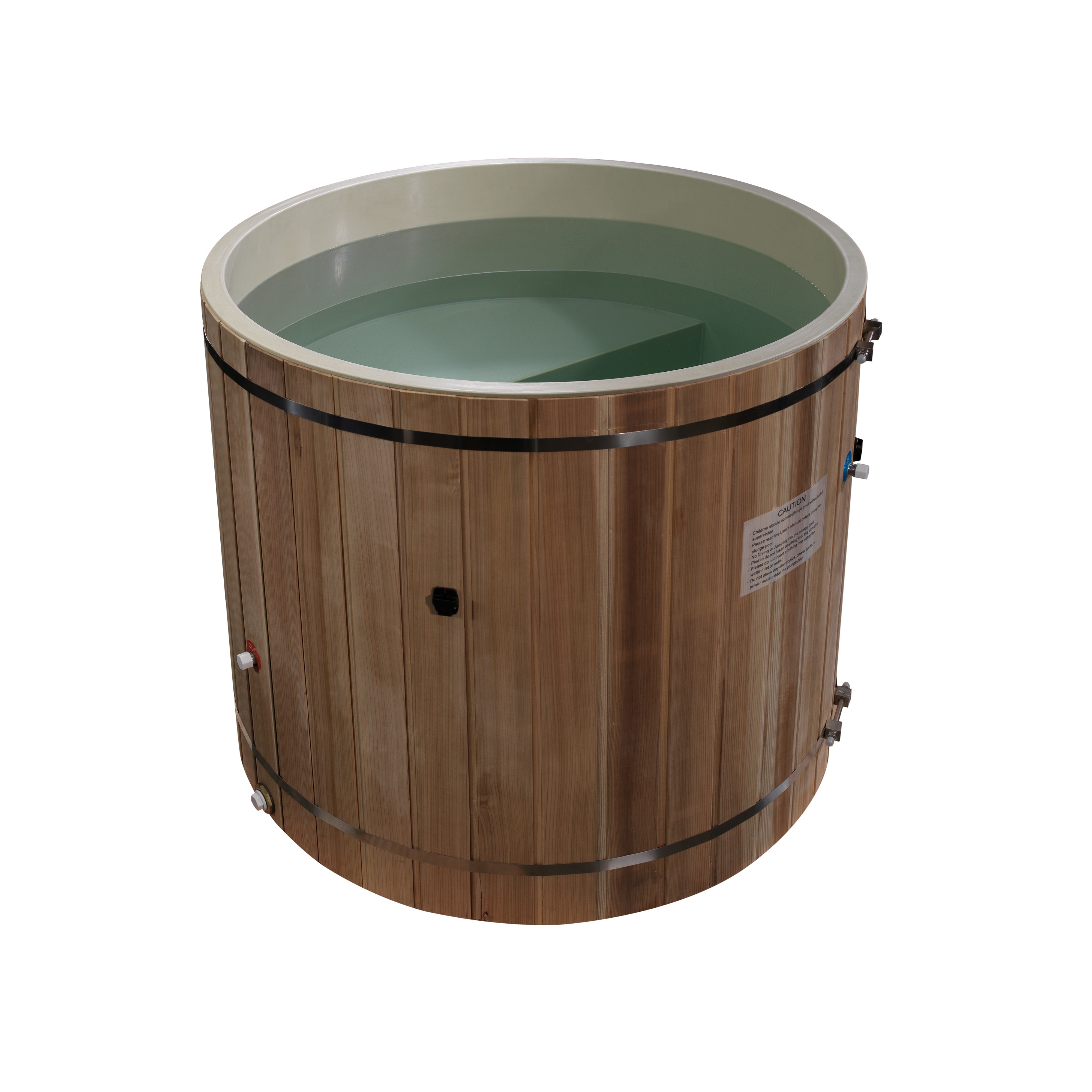 Outdoor Cold Plunge Premium Pacific Cedar Wood (tub only) | Dynamic Cold Therapy Circular Ice Bath