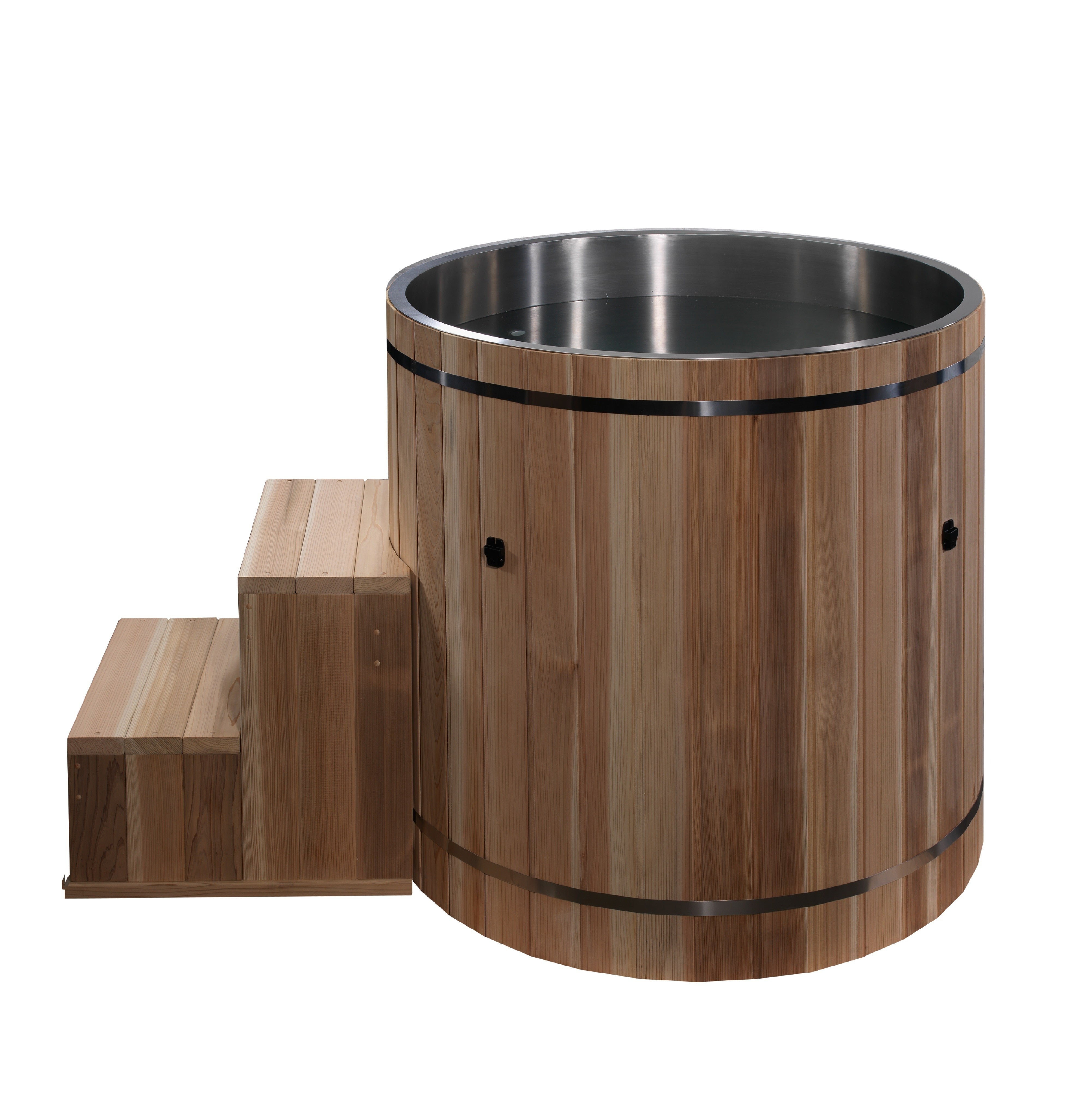 Outdoor Cold Plunge Premium Pacific Cedar Wood (tub only) | Dynamic Cold Therapy Circular Ice Bath