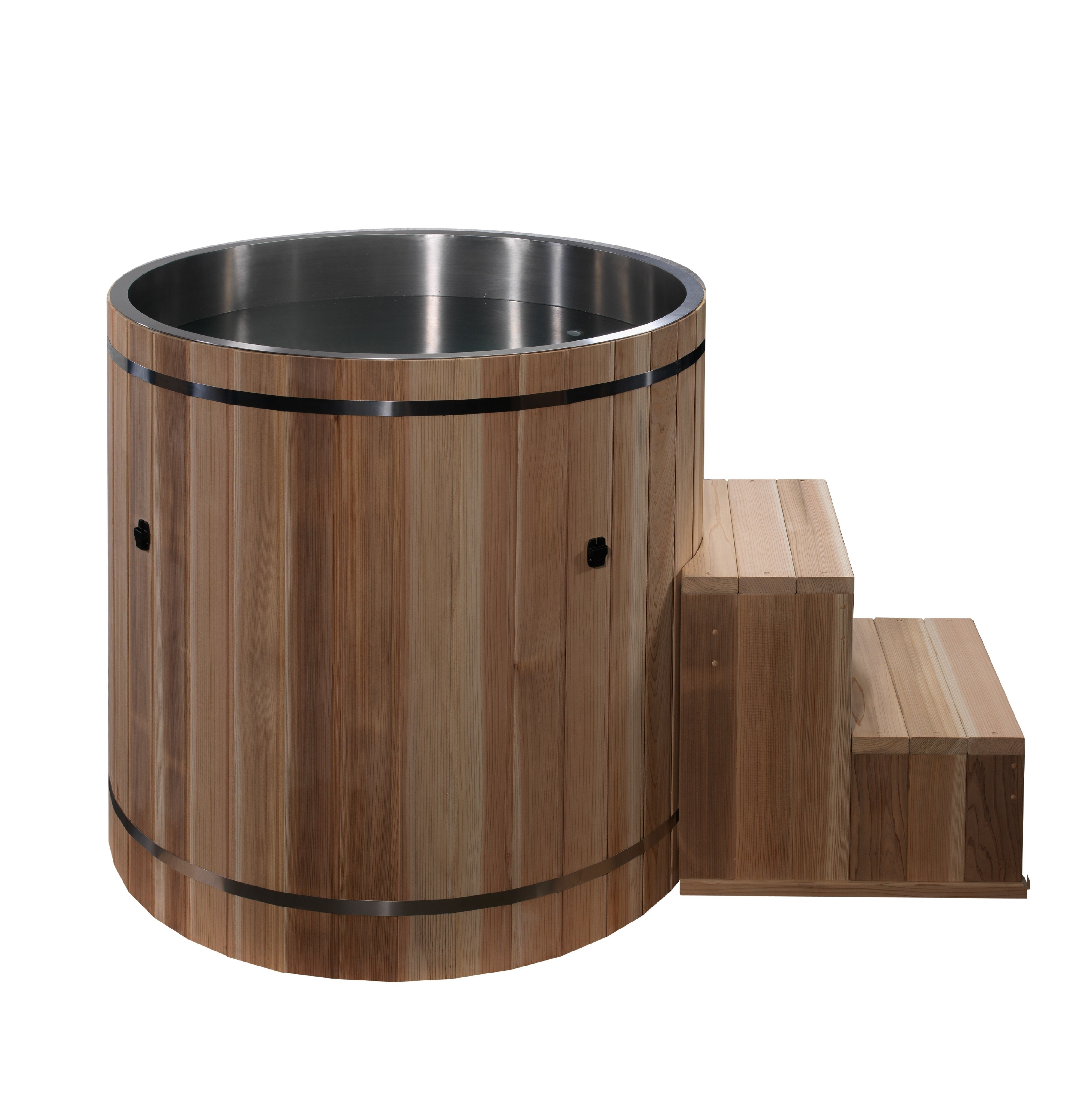 Outdoor Cold Plunge Premium Pacific Cedar Wood (tub only) | Dynamic Cold Therapy Circular Ice Bath