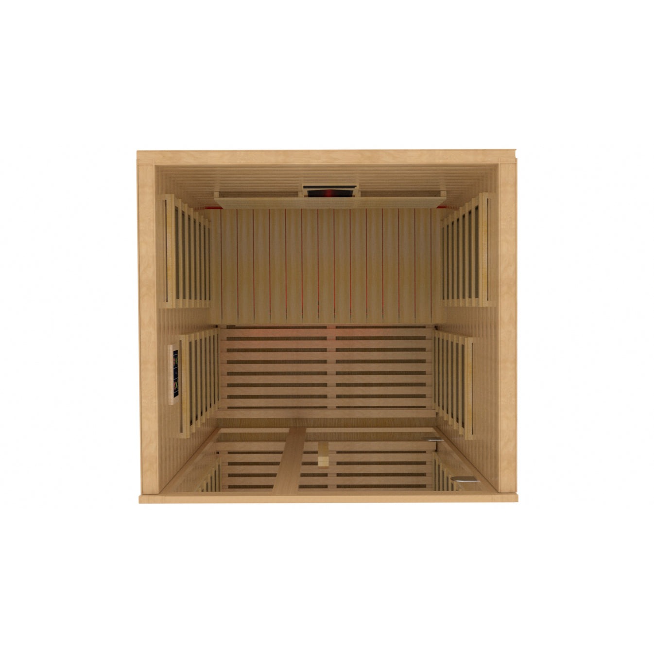 Golden Designs Dynamic "Gracia" 1-2-Person Full Spectrum Near Zero EMF FAR Infrared Sauna w/ Canadian Hemlock | DYN-6119-03 FS