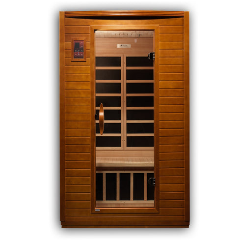 Golden Designs Dynamic "Versailles Elite" 2-person Ultra Low EMF FAR Infrared Sauna w/ Canadian Hemlock | DYN-6202-03 Elite