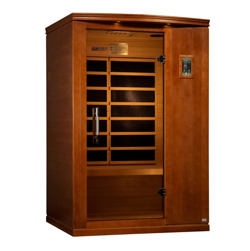 Golden Designs Dynamic "Venice Limited Elite" 2-Person Ultra Low EMF FAR Infrared Sauna w/ Hemlock | DYN-6210-04 Elite