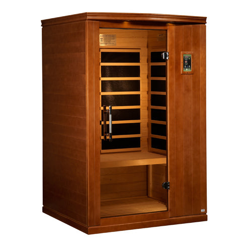 Golden Designs Dynamic "Venice Limited Elite" 2-Person Ultra Low EMF FAR Infrared Sauna w/ Hemlock | DYN-6210-04 Elite