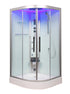 Platinum DZ901A Corner Steam Shower 42" x 42" x 87" - Find Your Bath